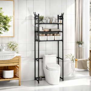 رف تخزين المرحاض