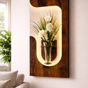 لوحة حائط مع إضاءة LED