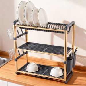 Egouttoir à Vaisselle en Aluminium