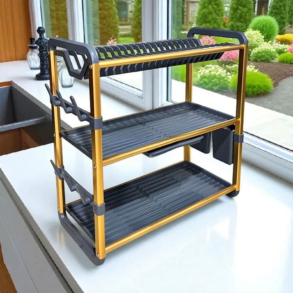 Egouttoir à Vaisselle en Aluminium - الصورة 3