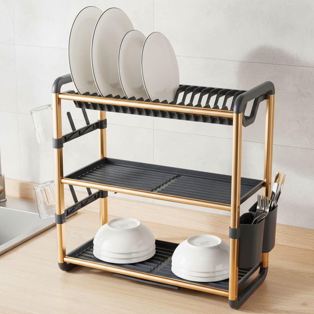 Egouttoir à Vaisselle en Aluminium - الصورة 2