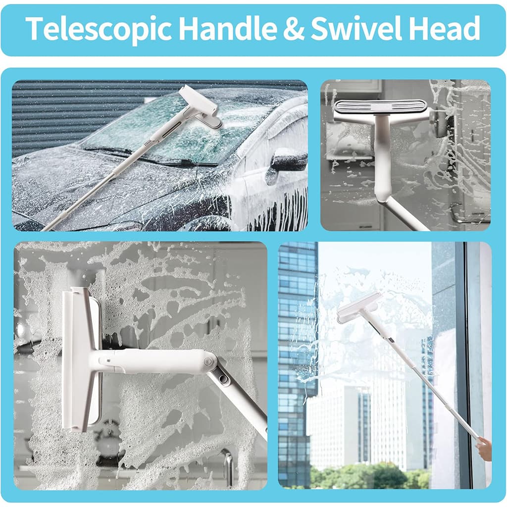 منظف زجاج قابل للتمدد 3في1 - الصورة 3