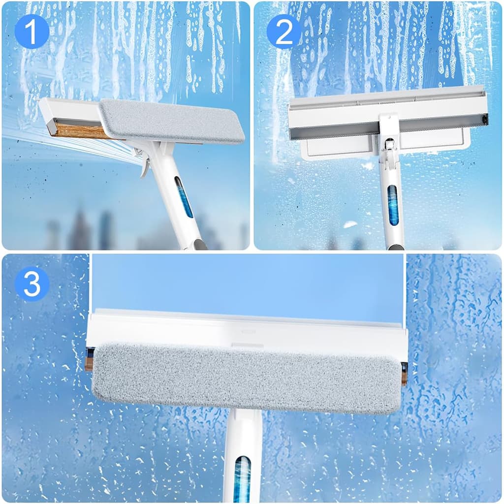 منظف زجاج قابل للتمدد 3في1 - الصورة 4