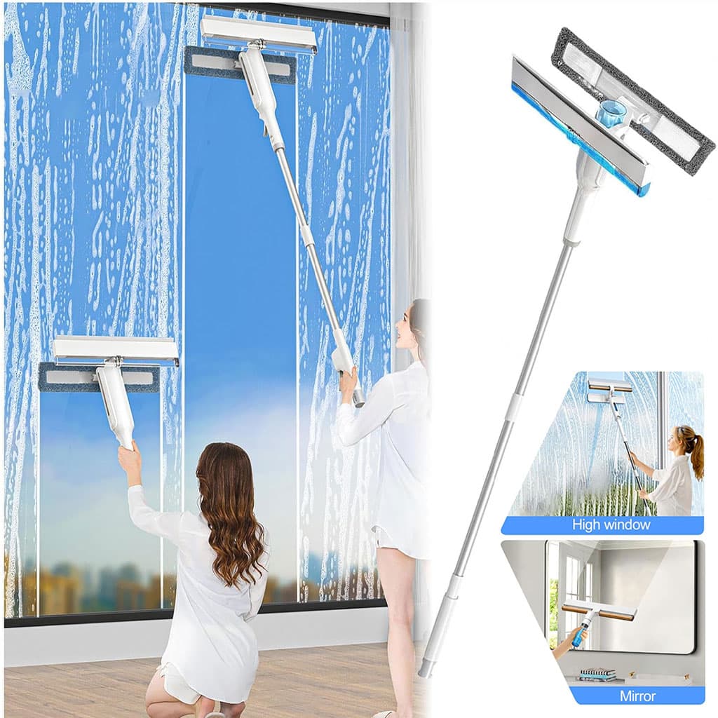 منظف زجاج قابل للتمدد 3في1