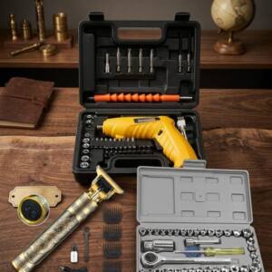 Pack Caisse 40p + visseuse 4.2v+ Tondeuse T9