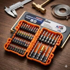 Coffret embouts de visseuse 43 pièces NTB