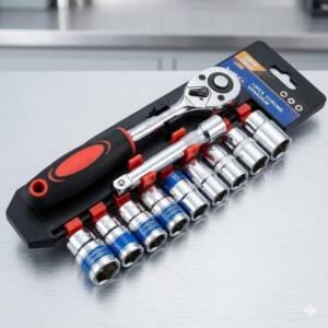 Jeux De Douilles Et Bras Cliquet 1/4″ 12pcs